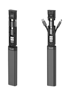 budi 9-In-1 Multi-Functional Cable Stick Black  - Image 1
