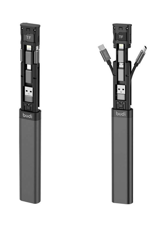 budi - 9-In-1 Multi-Functional Cable Stick Black - Image 1