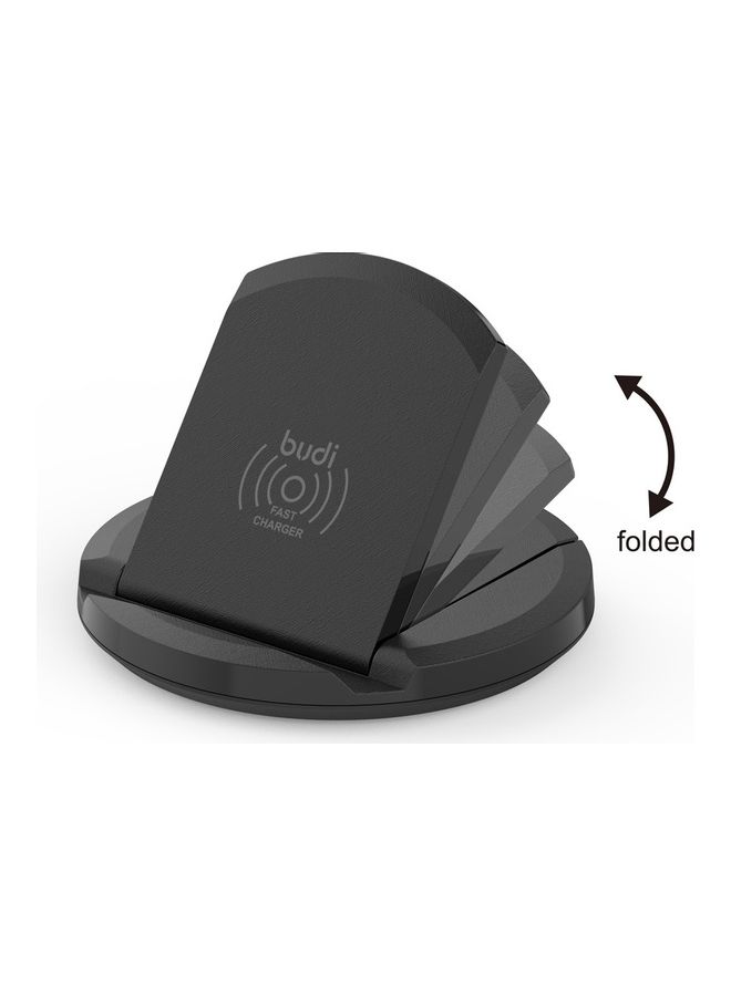 بودي شاحن لا سلكي لون أسود من بيسوس متوافق مع الآيفون 8 / X والجالكسي وجميع الأجهزة التي تدعم الشحن اللاسلكي أسود - Image 2