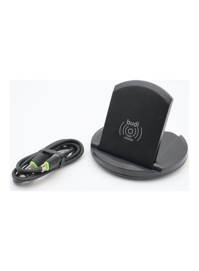 بودي شاحن لا سلكي لون أسود من بيسوس متوافق مع الآيفون 8 / X والجالكسي وجميع الأجهزة التي تدعم الشحن اللاسلكي أسود - Image 5