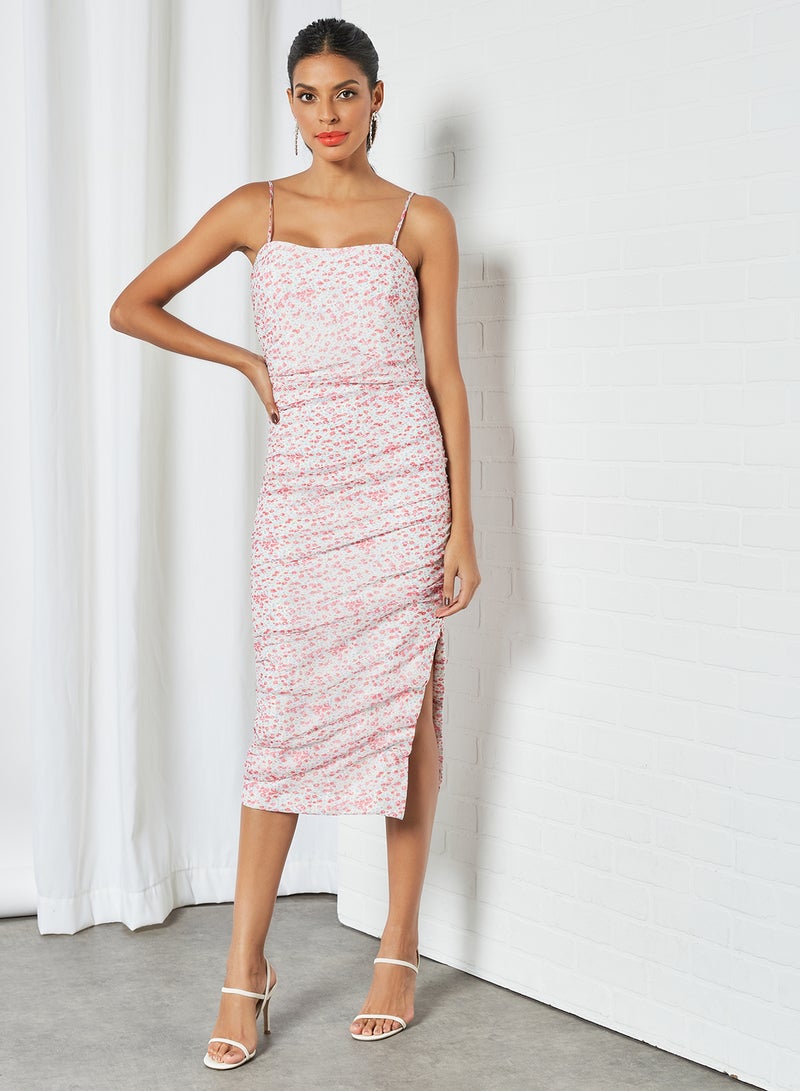 Bardot - Strappy Floral Print Dress Pink - Image 1