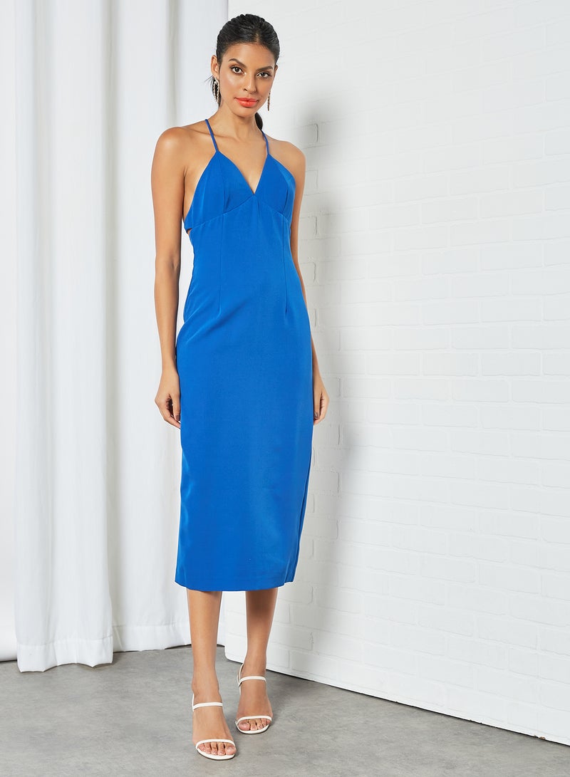 Bardot - Strappy Midi Dress Blue - Image 1
