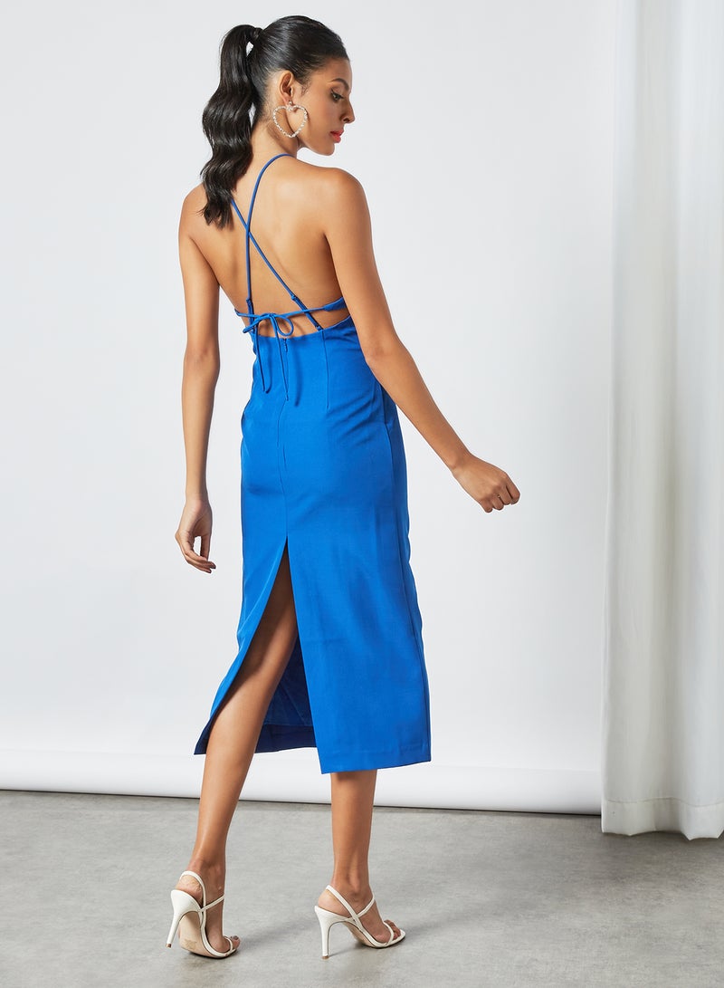 Bardot - Strappy Midi Dress Blue - Image 1
