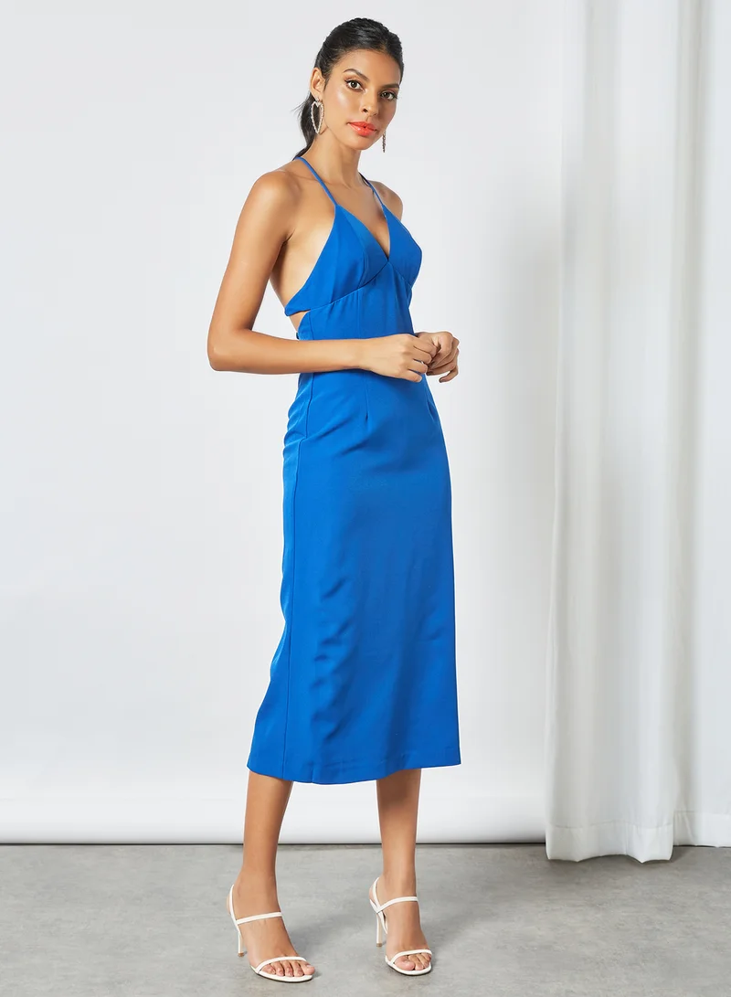 باردو Blue Midi Dress أزرق
