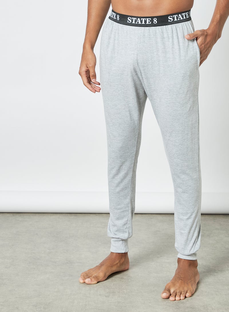 Sivvi x D'Atelier Logo Pyjama Pants (Pack of 2) Grey/Navy  - Image 2