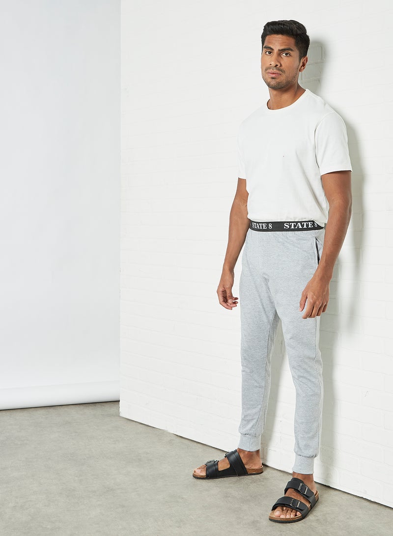 Sivvi x D'Atelier Logo Pyjama Pants (Pack of 2) Grey/Navy  - Image 3
