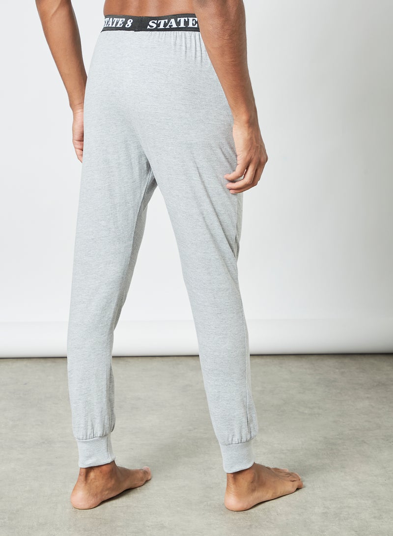 Sivvi x D'Atelier Logo Pyjama Pants (Pack of 2) Grey/Navy  - Image 4