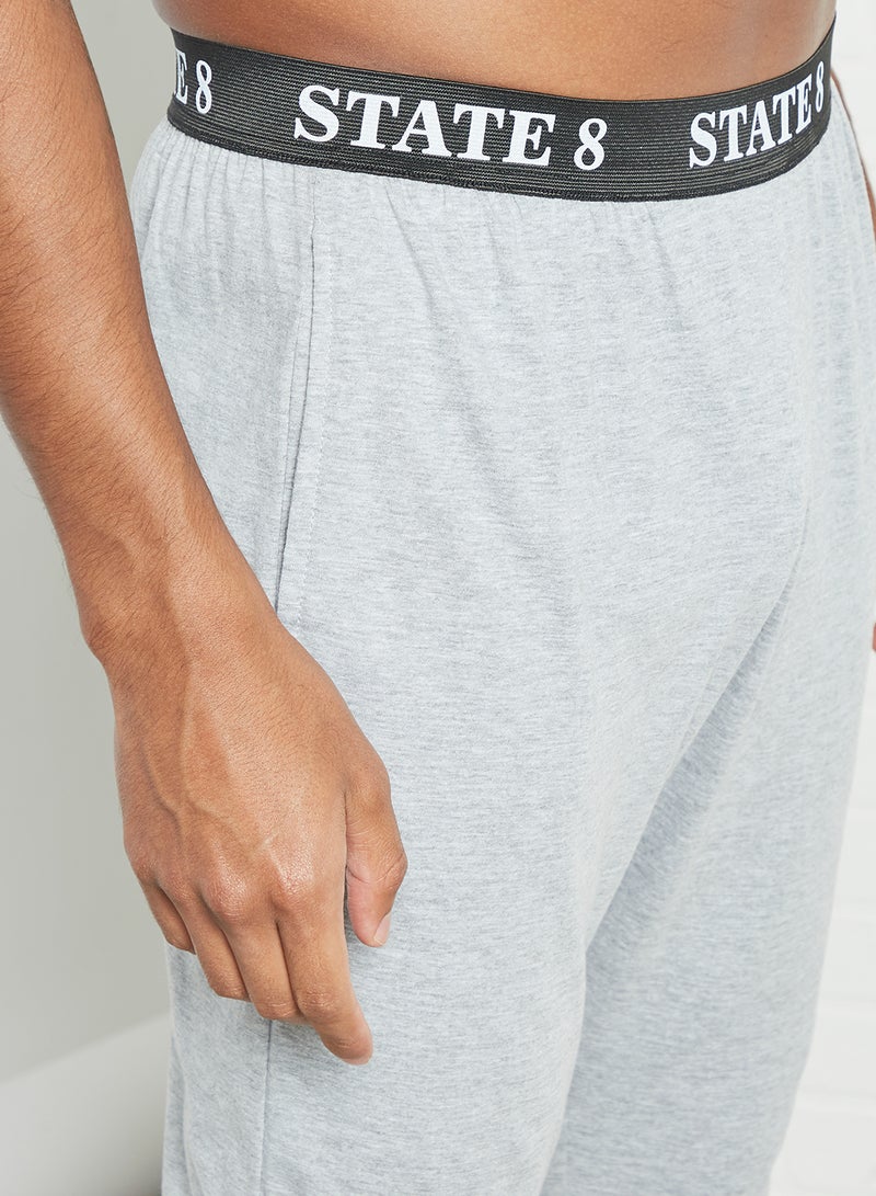Sivvi x D'Atelier Logo Pyjama Pants (Pack of 2) Grey/Navy  - Image 5