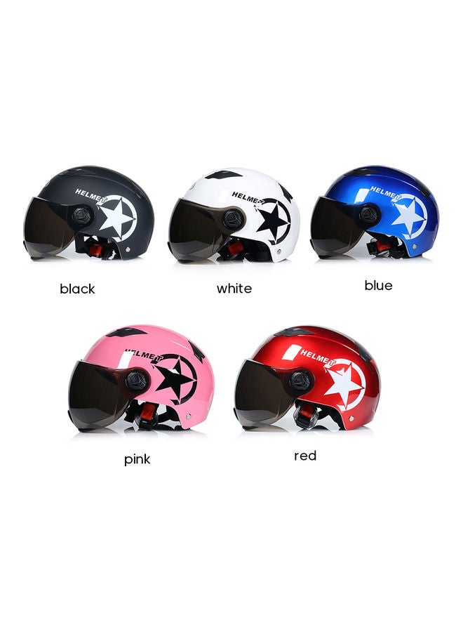 LIXADA - Protective Motorcycle Bike Helmet Half Face With Glass - Image 1