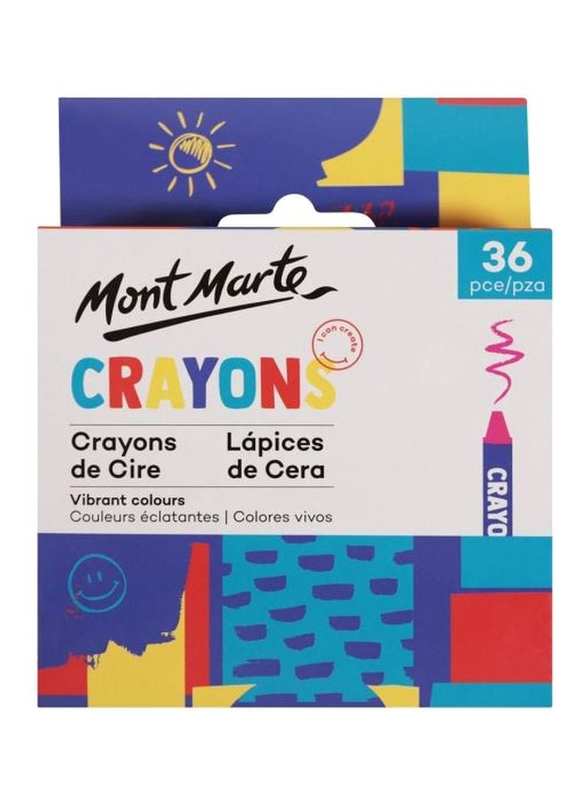 مونت مارتي مجموعة من 30 قلم تلوين شمعي متعدد الألوان - Image 1