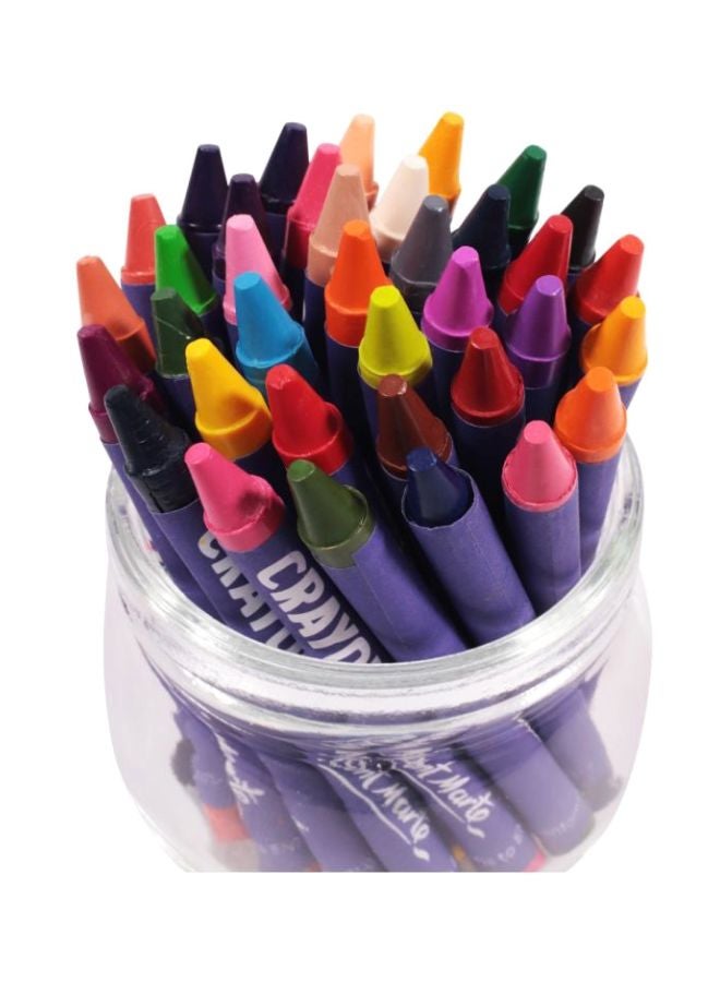 مونت مارتي مجموعة من 30 قلم تلوين شمعي متعدد الألوان - Image 4