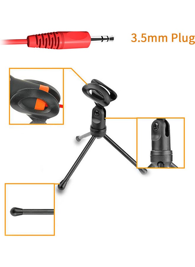 Condenser Microphone With Tripod Stand Multicolour - Image 4