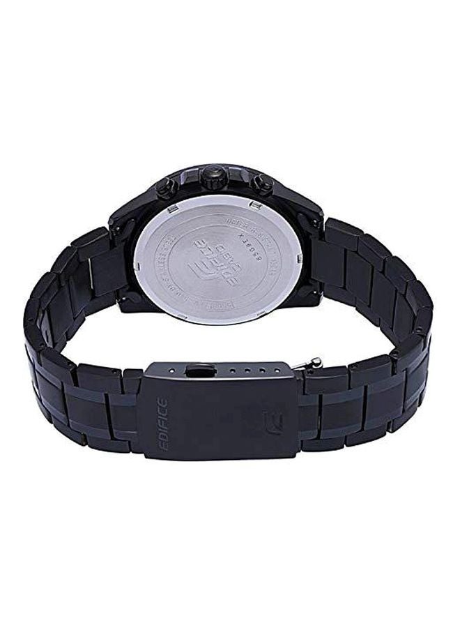 كاسيو ساعة يد إديفيس كرونوغراف طراز EFV-540DC-1BVUDF - مقاس 44 مم - لون أسود معدني للرجال - Image 2