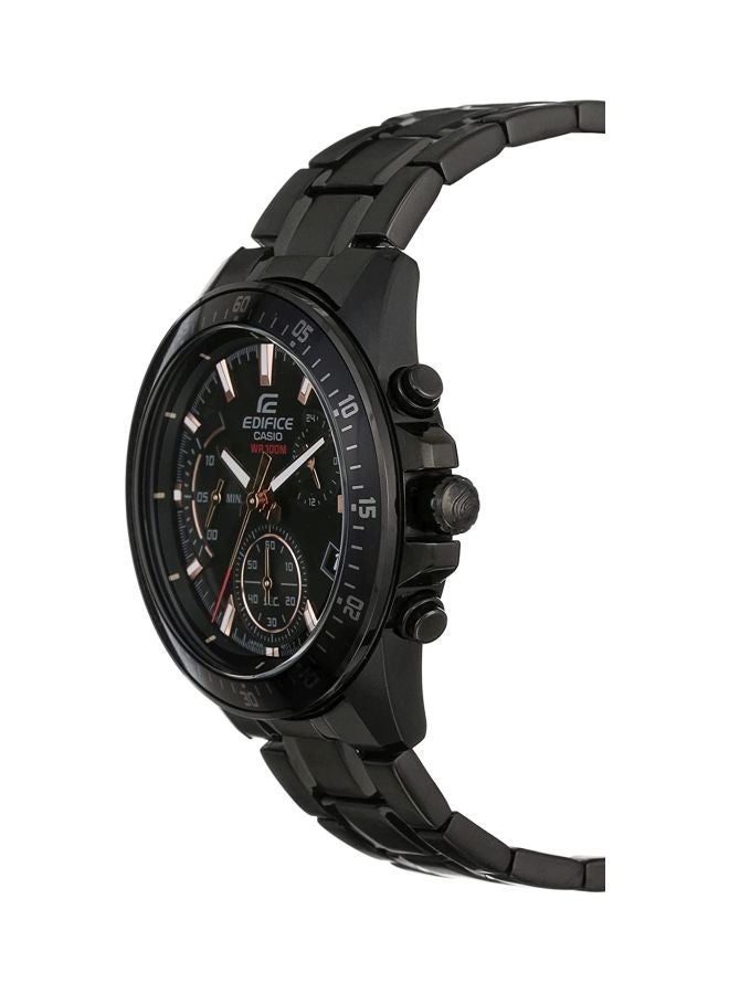 كاسيو ساعة يد إديفيس كرونوغراف طراز EFV-540DC-1BVUDF - مقاس 44 مم - لون أسود معدني للرجال - Image 3