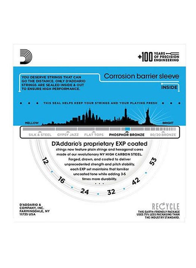 D'Addario Coated Phosphor Bronze Light Acoustic Guitar Strings - Image 2