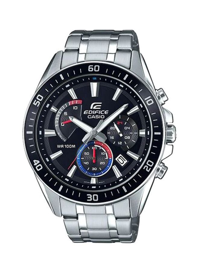 كاسيو ساعة يد إديفيس كرونوغراف طراز EFR-552D-1A3VUDF - قياس 53 مم - لون فضي للرجال - Image 1