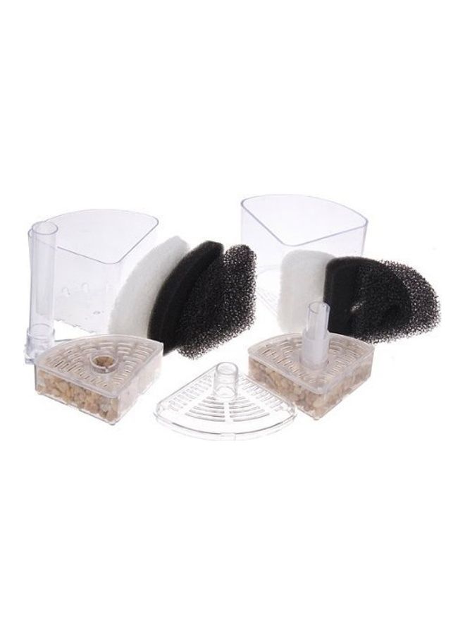 XinYou Internal Corner Aquarium Filter Clear/Black/Beige 28cm  - Image 3