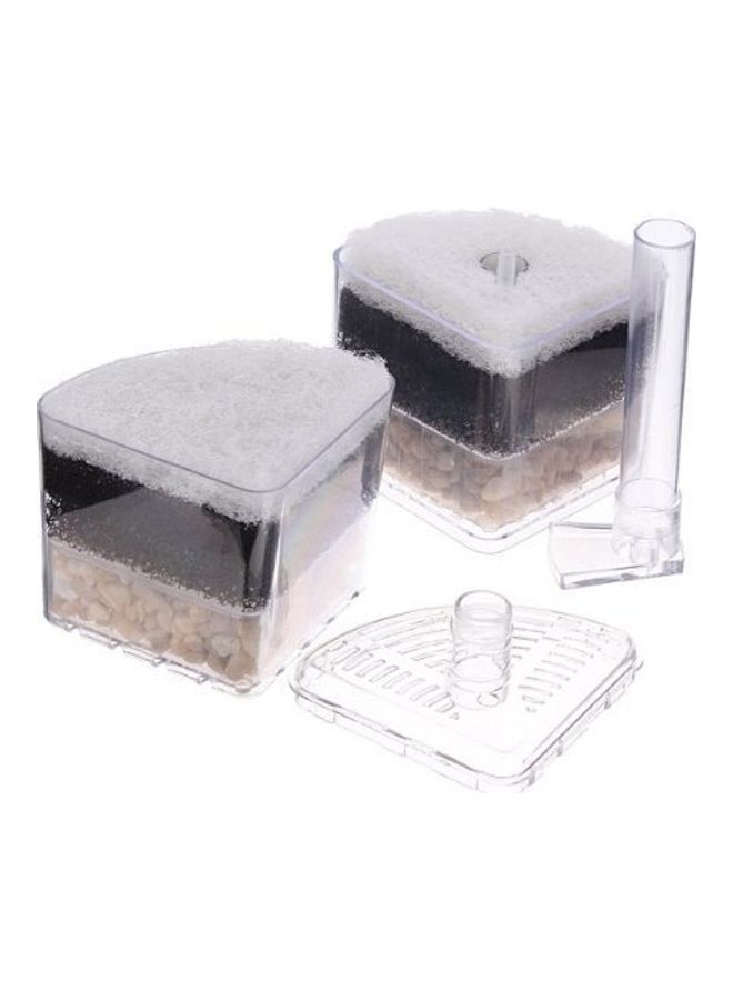 XinYou Internal Corner Aquarium Filter Clear/Black/Beige 28cm  - Image 4