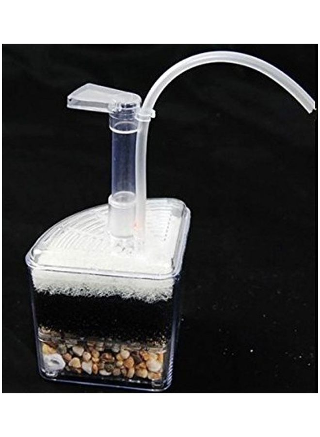XinYou Internal Corner Aquarium Filter Clear/Black/Beige 10cm  - Image 3