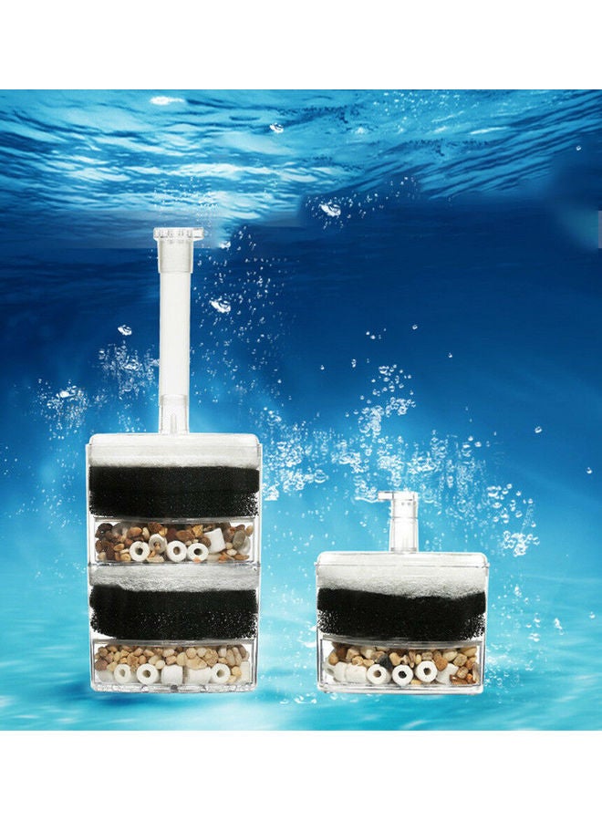 XinYou Internal Corner Aquarium Filter Clear/Black/Beige 10cm  - Image 5