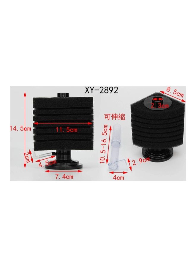 XinYou Aquarium Water Corner Filter Black/Clear 14.5cm  - Image 4