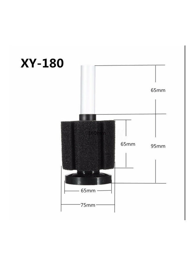 XinYou Aquarium Bio Corner Sponge Filter Black 12cm  - Image 2