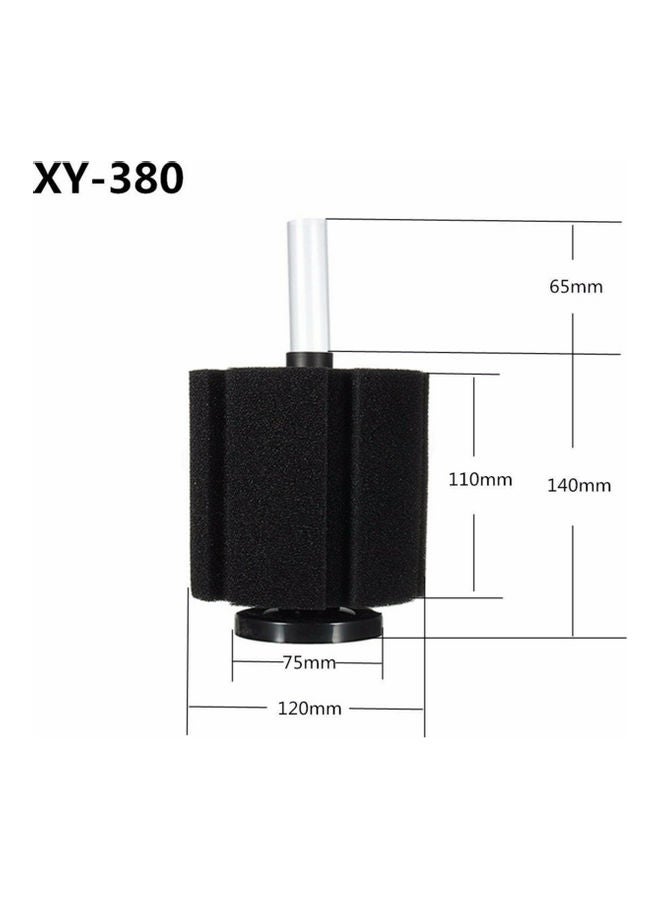 XinYou Aquarium Bio Corner Sponge Filter Black 21cm  - Image 2