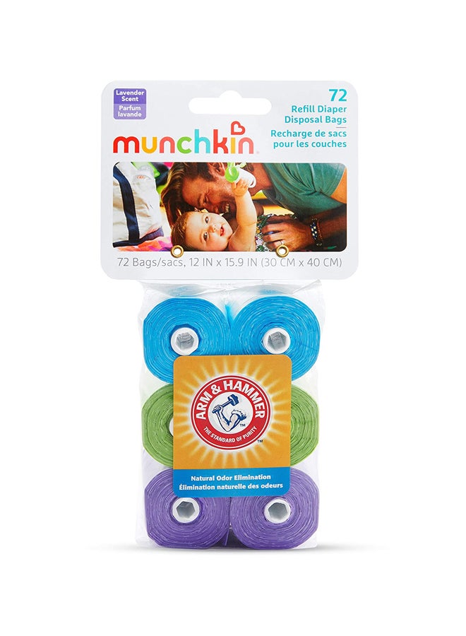 Munchkin Arm And Hammer Diaper Bag Refills, 72 Count  - Image 3