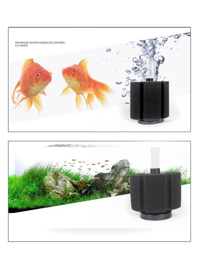 XinYou Aquarium Bio Corner Sponge Filter Black 16.5cm  - Image 4