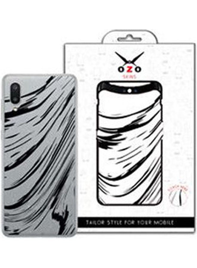 Marble Effect Paint Skin For Samsung Galaxy A02 Black/White - Image 1