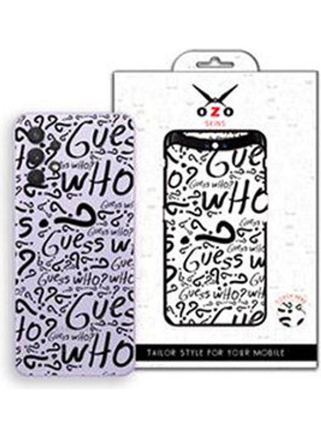 Ray Transparent  Skin For Samsung Galaxy A32 Black/White - Image 1