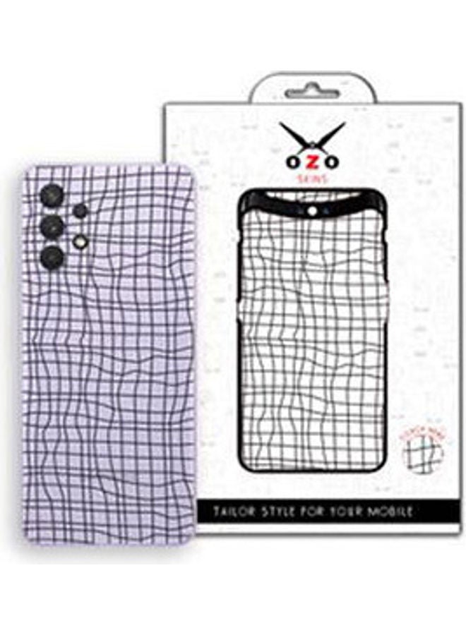 Transparent Filament Fabric Pattern  For Samsung Galaxy A32 Black/White - Image 1