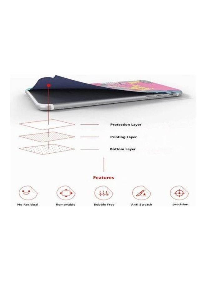 Ray Transparent With Chiness Shape And Random Graphics  Skin For Samsung Galaxy A32 Black/White - Image 2