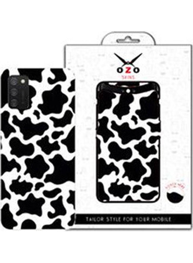 Black White Cow Sticker For Samsung Galaxy A02S Black/White - Image 1