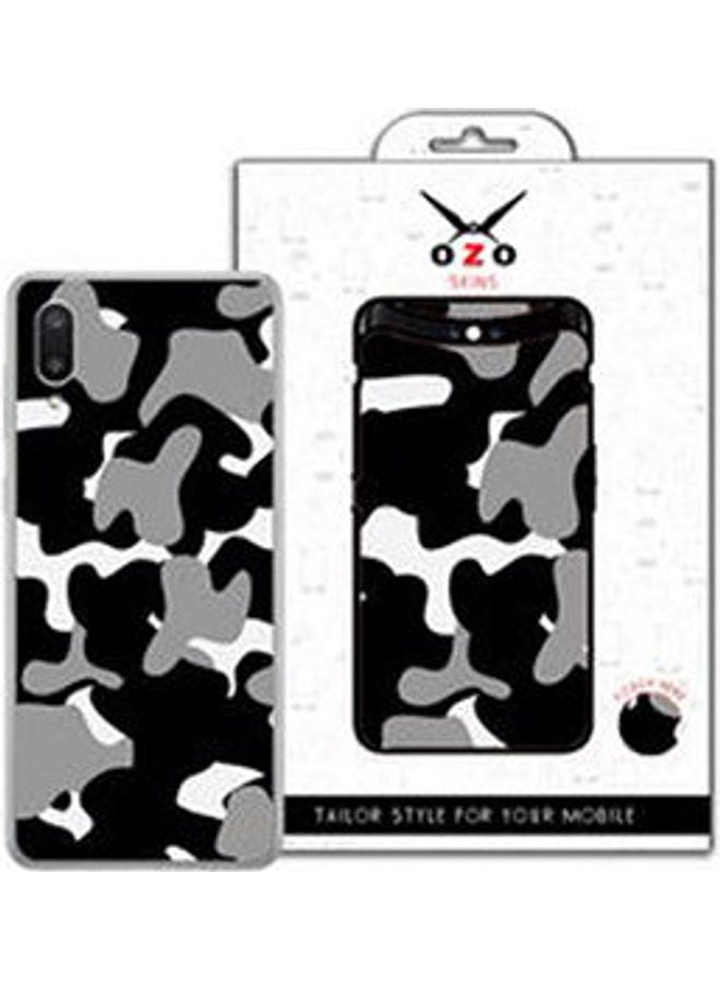 Camouflage Grey Black  For  Samsung Galaxy A02 Black/White - Image 1