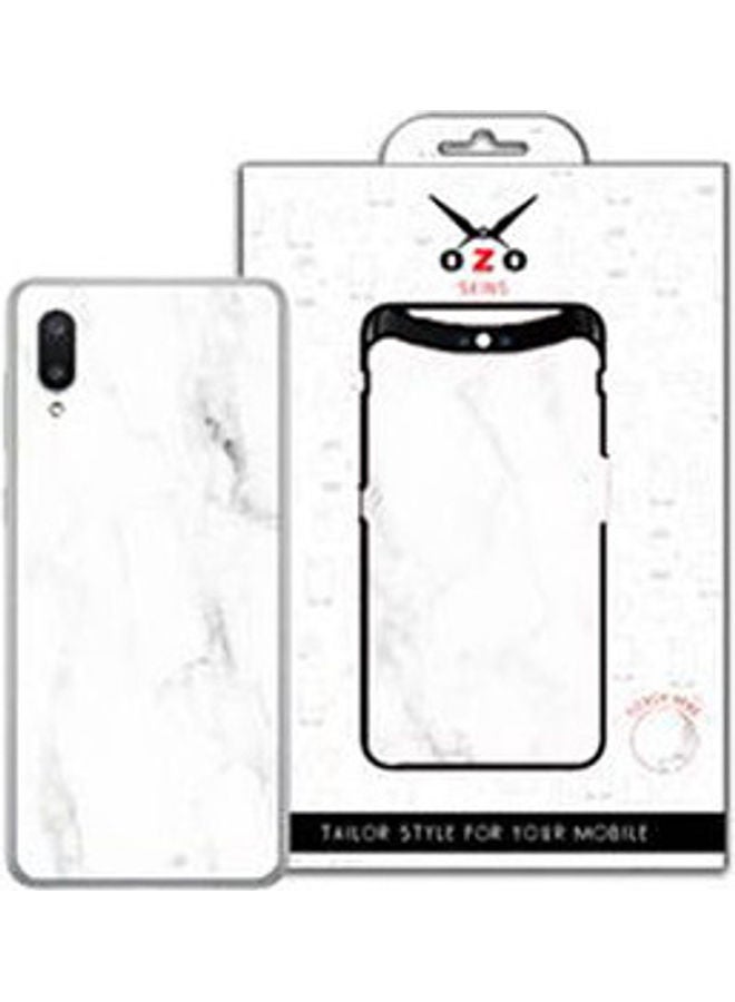 Marble Sticker For Samsung Galaxy A02 - White - Image 1
