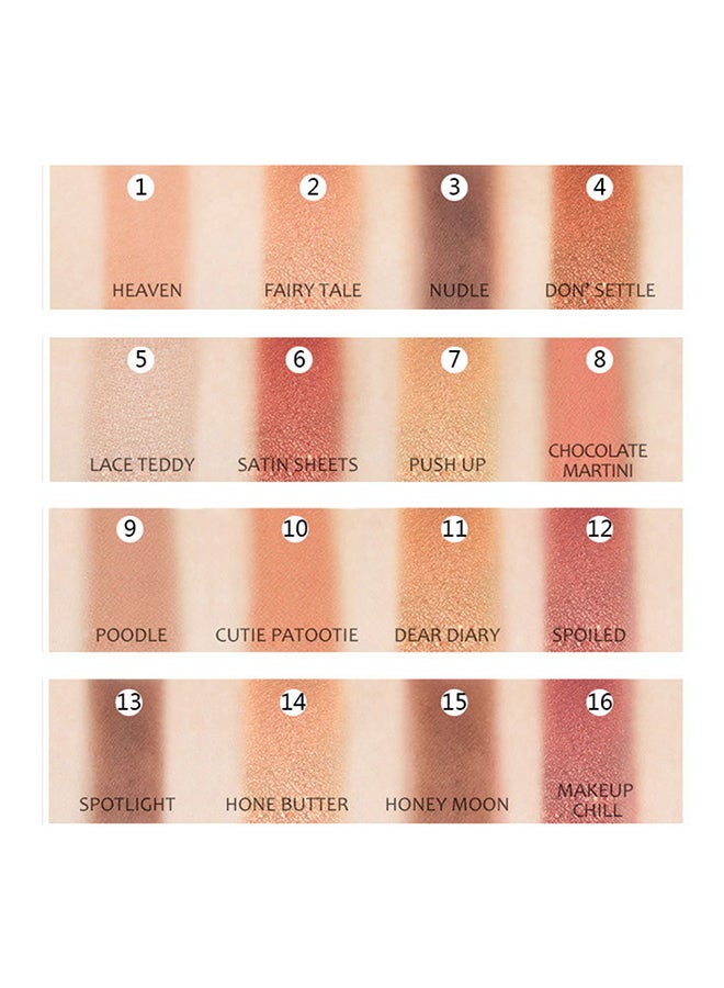 جلازي علبة ظل عيون مكونة من 16 لون Gz-16 - Image 4