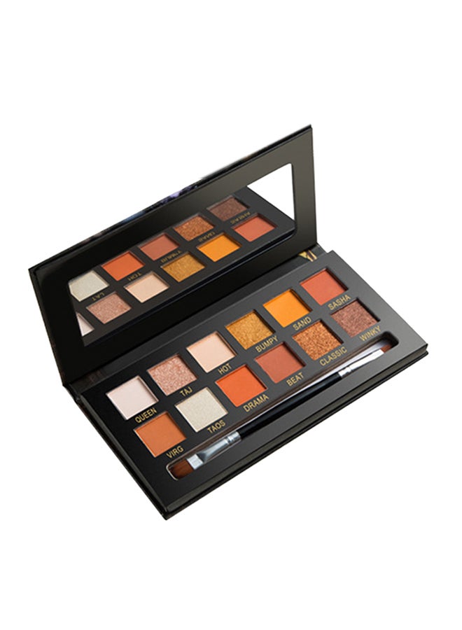 جلازي علبة ظلال عيون أنيمال بألوان لامعة وغير لامعة رقم 1 مكونة من 12 لوناً تايجر بليت - Image 1