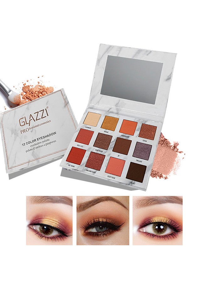 جلازي علبة ظلال عيون مكونة من 12 لوناً متعدد الألوان - Image 2