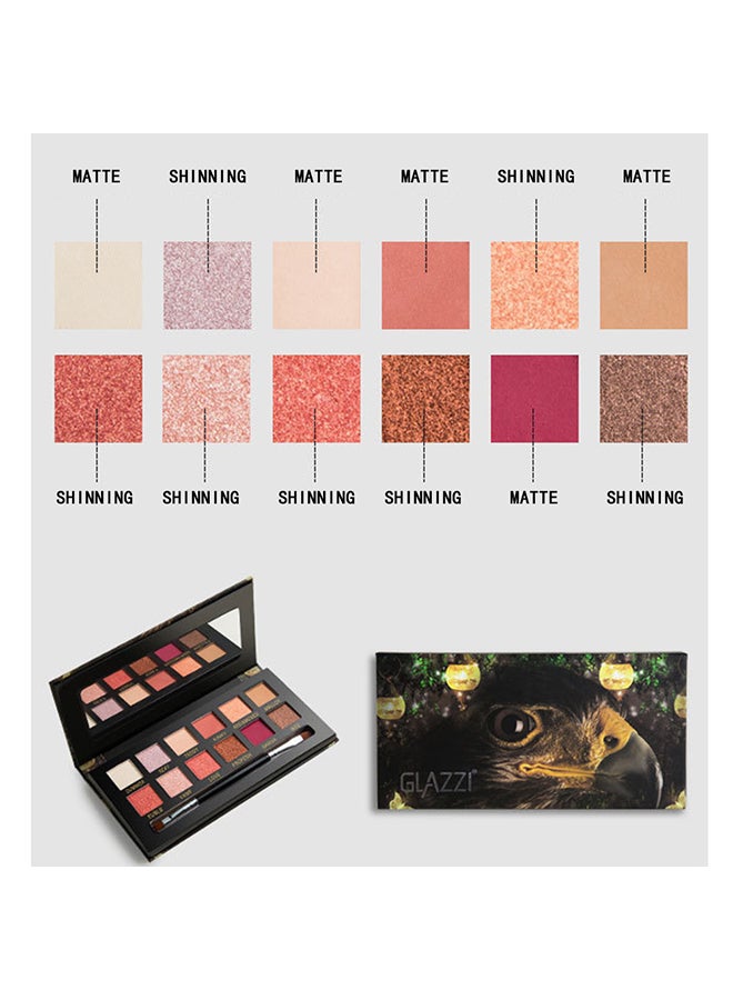 جلازي علبة ظلال عيون أنيمال بألوان لامعة وغير لامعة مكونة من 12 لونا إيجل بلايت - Image 3