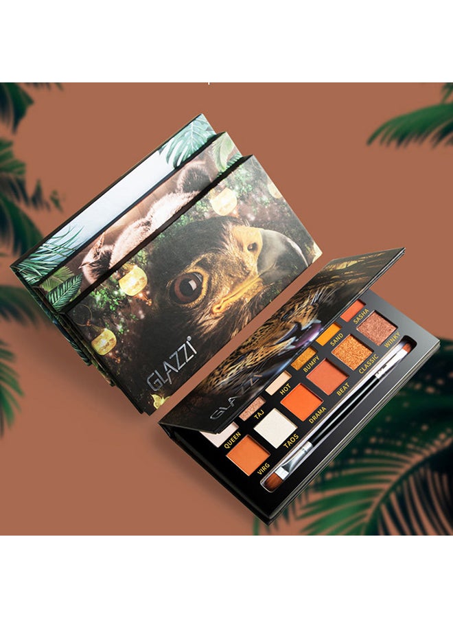 جلازي علبة ظلال عيون أنيمال بألوان لامعة وغير لامعة مكونة من 12 لونا إيجل بلايت - Image 5