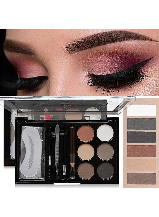 جلازي مجموعة بودرة حواجب مكونة من 6 ألوان مكس-1 - Image 2