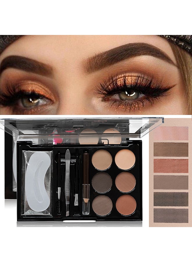 جلازي مجموعة بودرة حواجب مكوّنة من 6 ألوان Mix-2 - Image 2