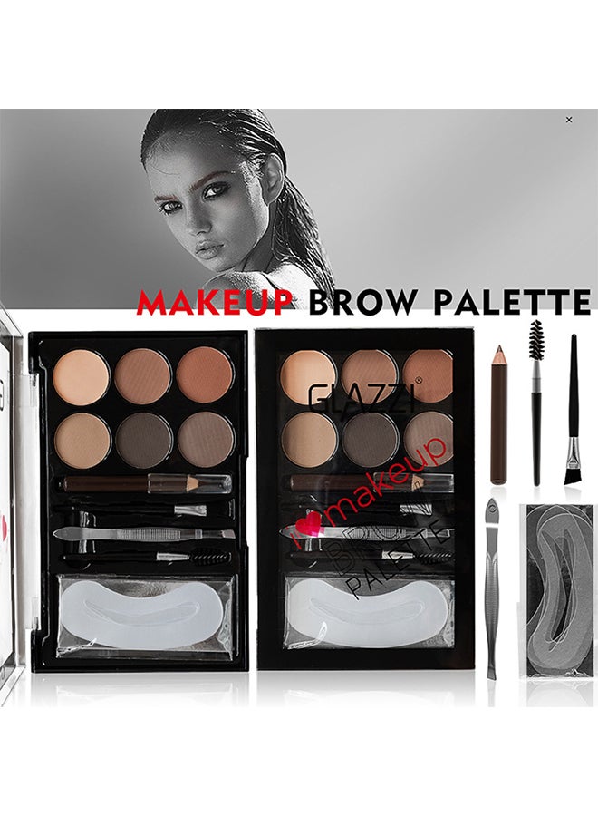 جلازي مجموعة بودرة حواجب مكوّنة من 6 ألوان Mix-2 - Image 4