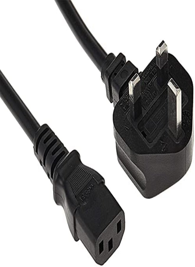 Generic - 3-Pin Power Cable For Computer Black/Red - Image 1