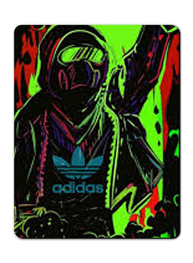 Theodor Addidas Minimal Design Smooth Surface Printed Anti-Slip Mousepad Multicolour