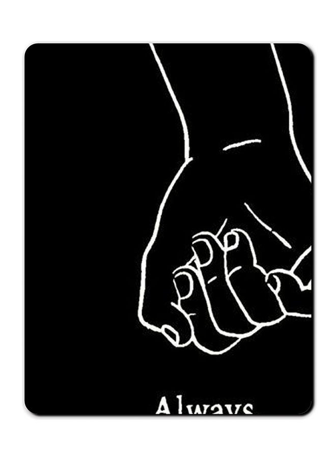 Theodor Always Smooth Surface Printed Anti-Slip Mousepad Black/White