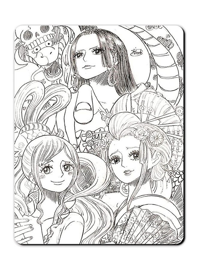 Theodor Anime One Piece Smooth Surface Printed Anti-Slip Mousepad Multicolour