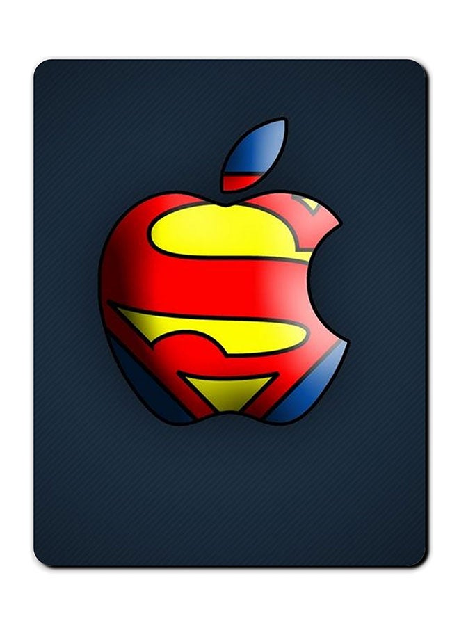 ثيودور لوحة ماوس مضادة للانزلاق بسطح أملس وطبعة أبل سوبرمان. منتج متعدد الألوان