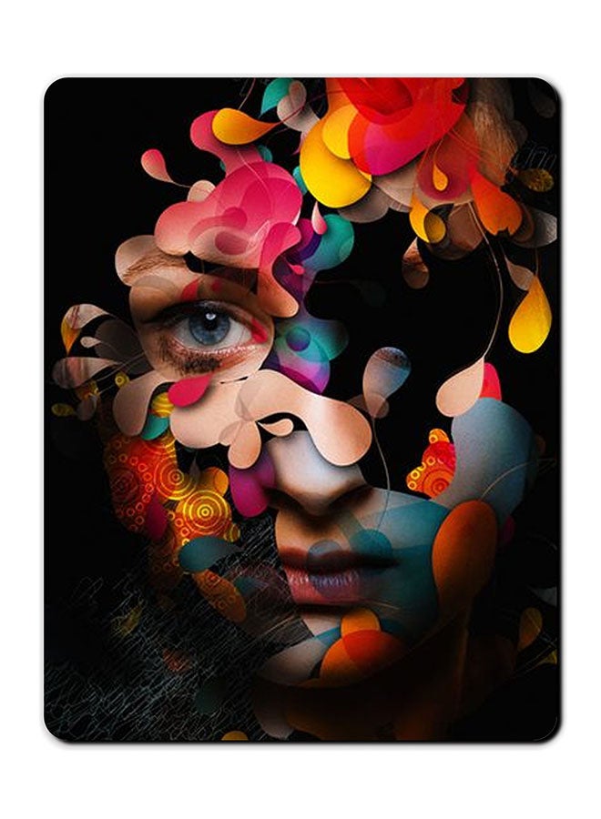 Theodor Art Girls Smooth Surface Printed Anti-Slip Mousepad Multicolour